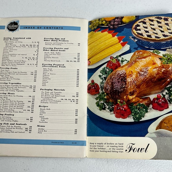 VTG 1952 Sears Coldspot How To Live With Your Freezer Recipe Booklet MCM - Picture 11 of 11